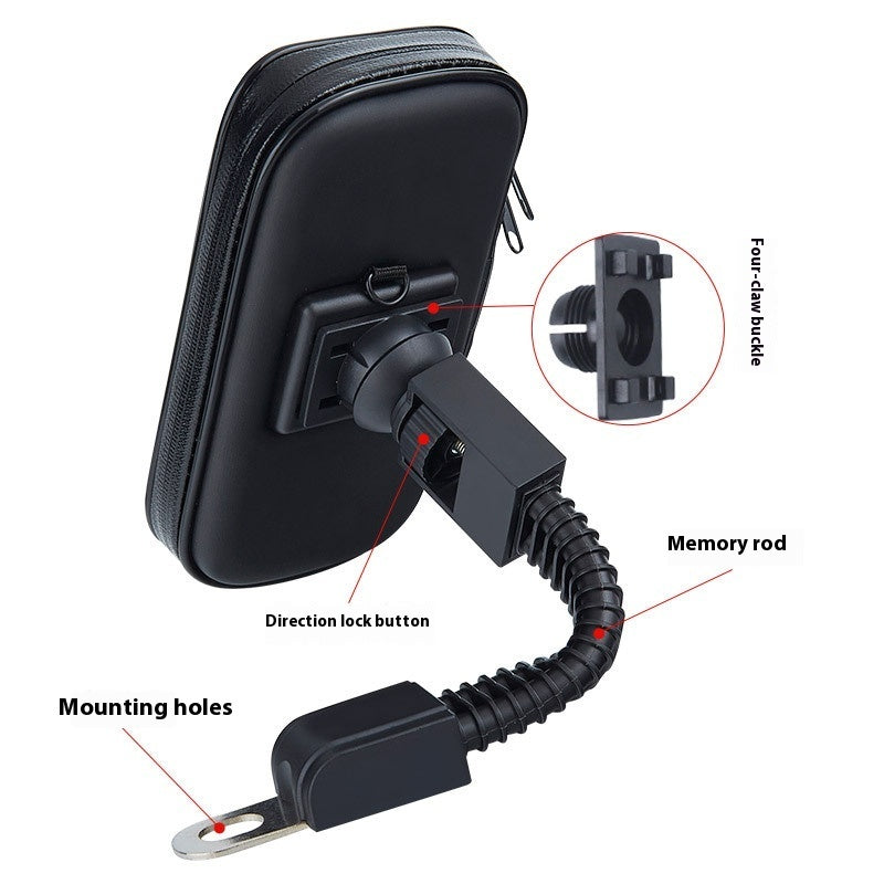 Universal Waterproof Mobile Phone Bag Holder and Mount - Motorcycle & Bike